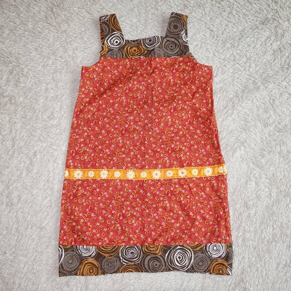 Girls Orange, Yellow, and Brown Fall Autumn Dress - Picture 1 of 2